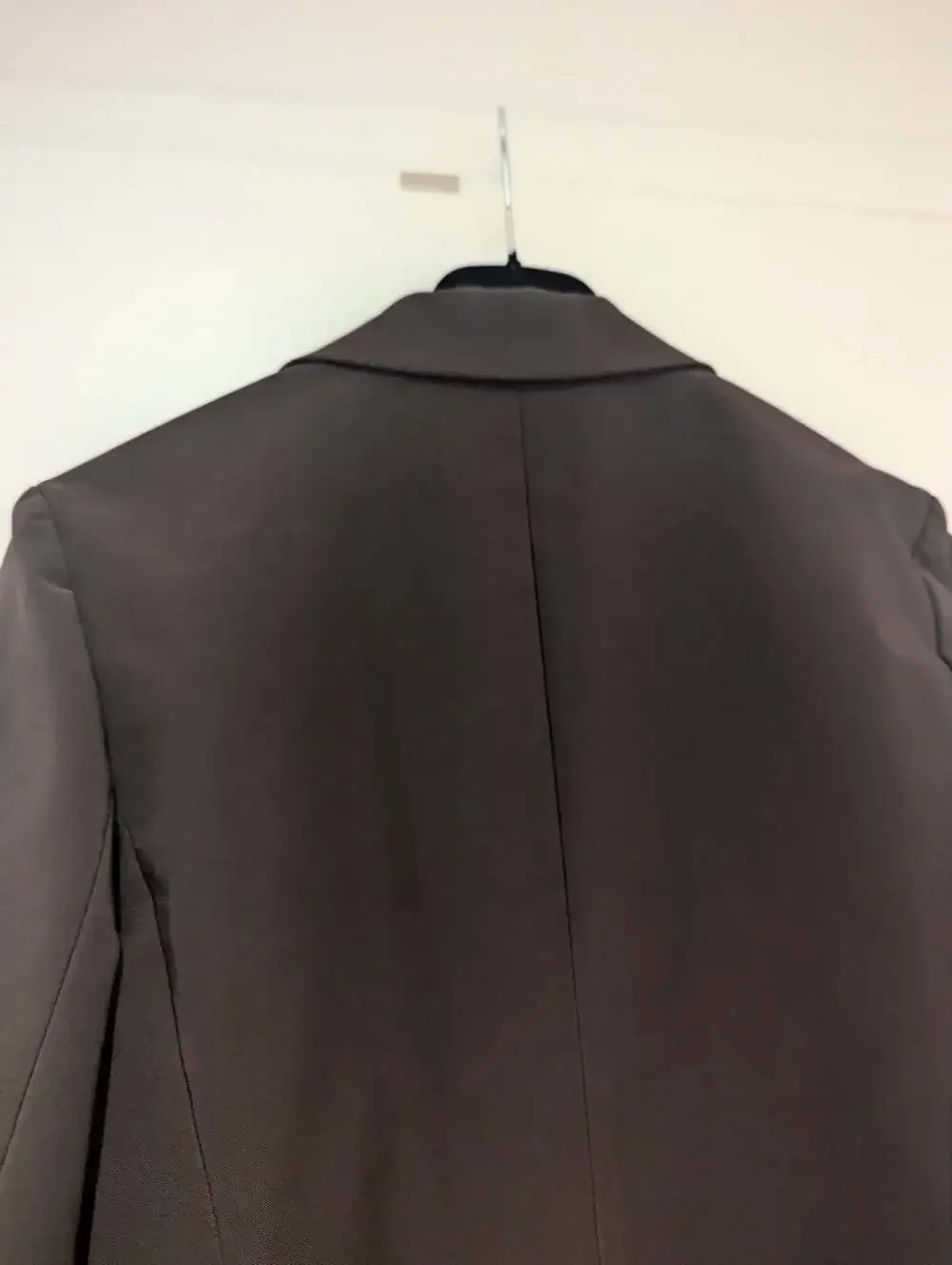 Prada Women's Brown Technical Fabric Blazer Jacket Size 40 - Picture 14 of 14